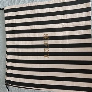 L.A.M.B. Black Drawstring Purse Handbag DustBag 21.5" X 21.5"tall Fits Most Bags